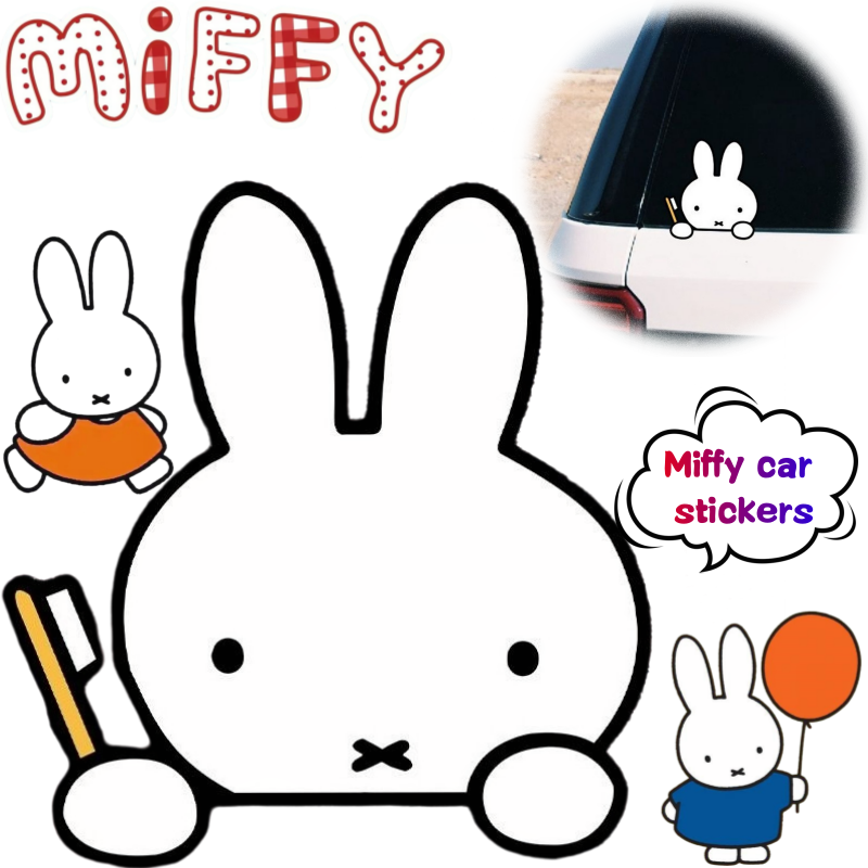 Atv Parts - Miffy Kaninchen Autoaufkleber Kreativer Hochwertiger Cartoon-Druck