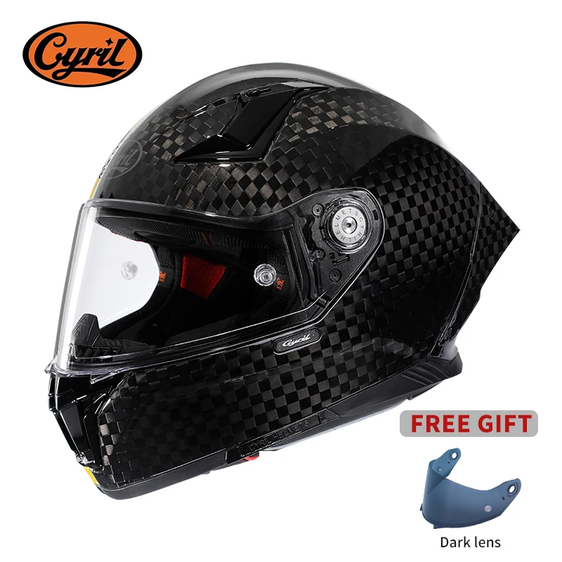 Carbon Fiber Lightweight Motorcycle Helmet - Unisex leichte Kohlefaser Kevlar Integralhelm Motorrad