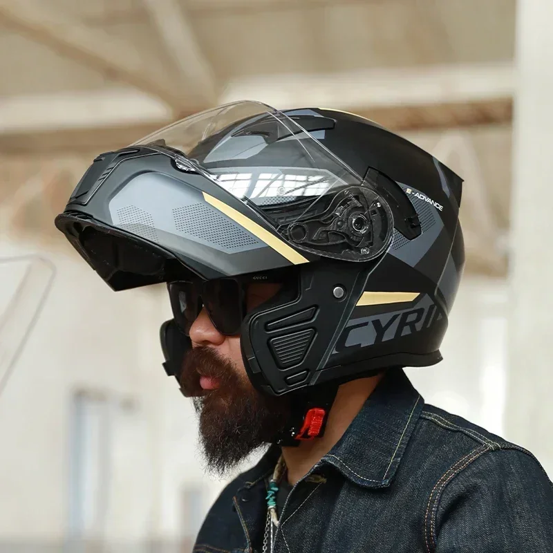 Modular Flip Up Motorcycle Helmet Dot Approved - Modularer Klapphelm für Erwachsene, Männer und