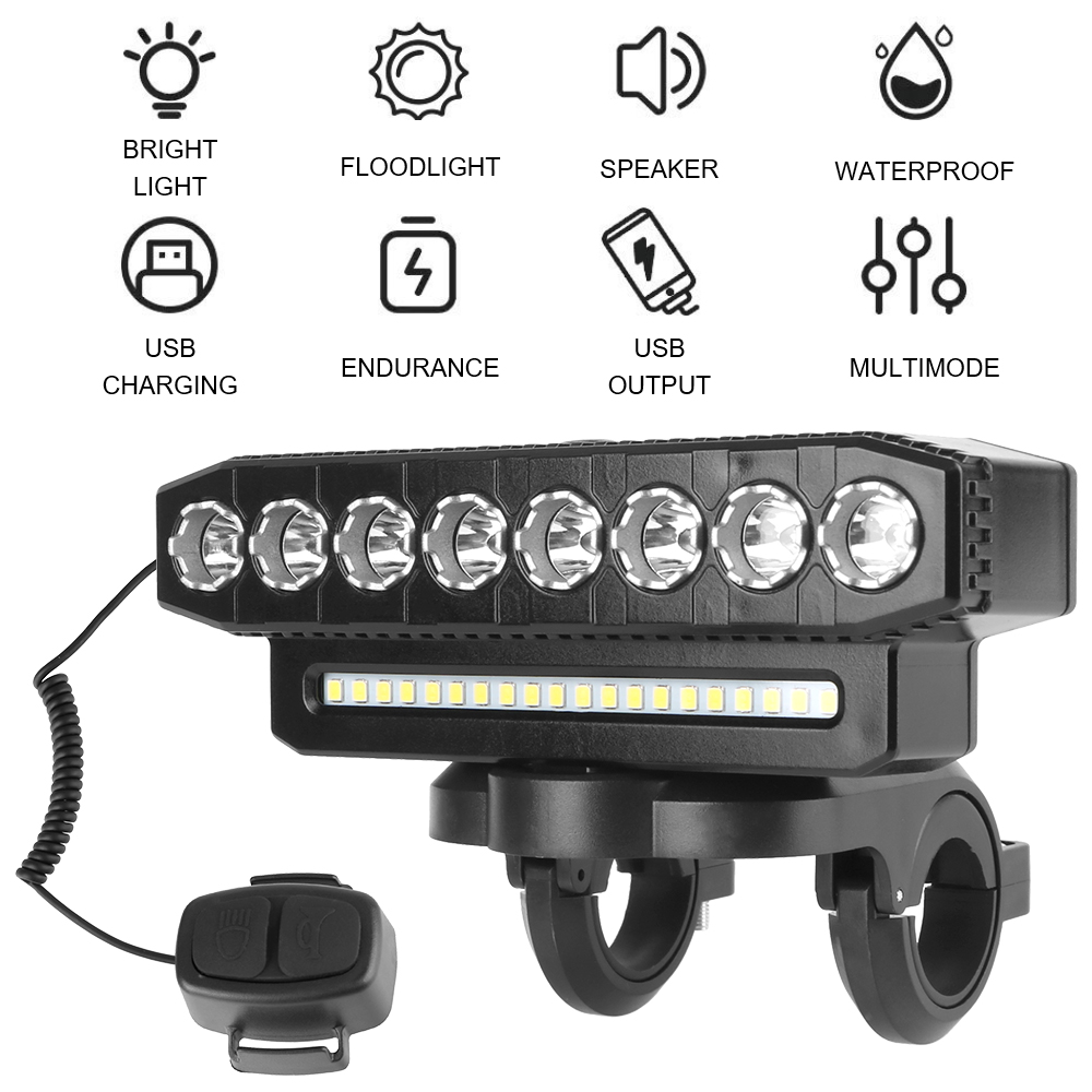 Universal Motorcycle Led Headlight Projector - Wasserdichte Motorrad-Scheinwerfer, tragbar, wiederaufladbar, LED-Scheinwerfer, 8/5