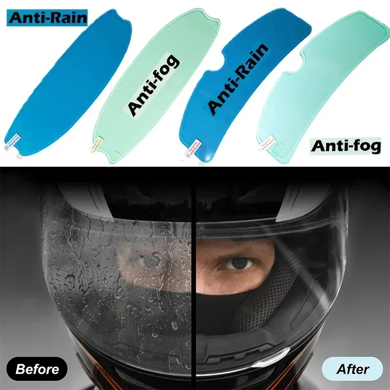 Motorcycle Helmets - 1/4 Stück Motorradhelm Klare Schutzfolie Anti-Beschlag