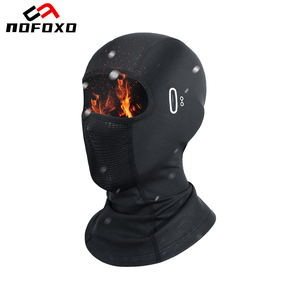 Riding Gear - NOFOXO Winter-Gesichtsmaske für Motorradfahren, warme Fahrradmütze,