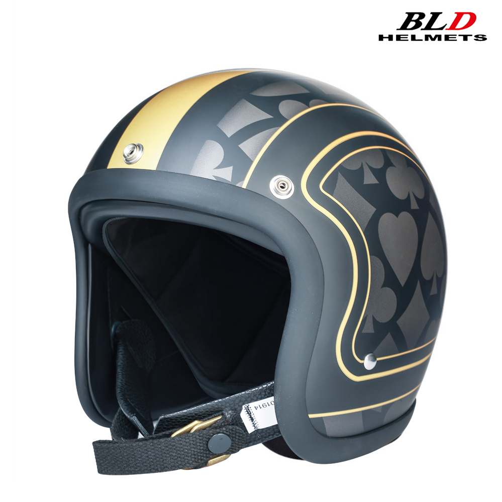 Vintage Open Face Retro Helmet - Low Profile Japan Korea Stil Mode