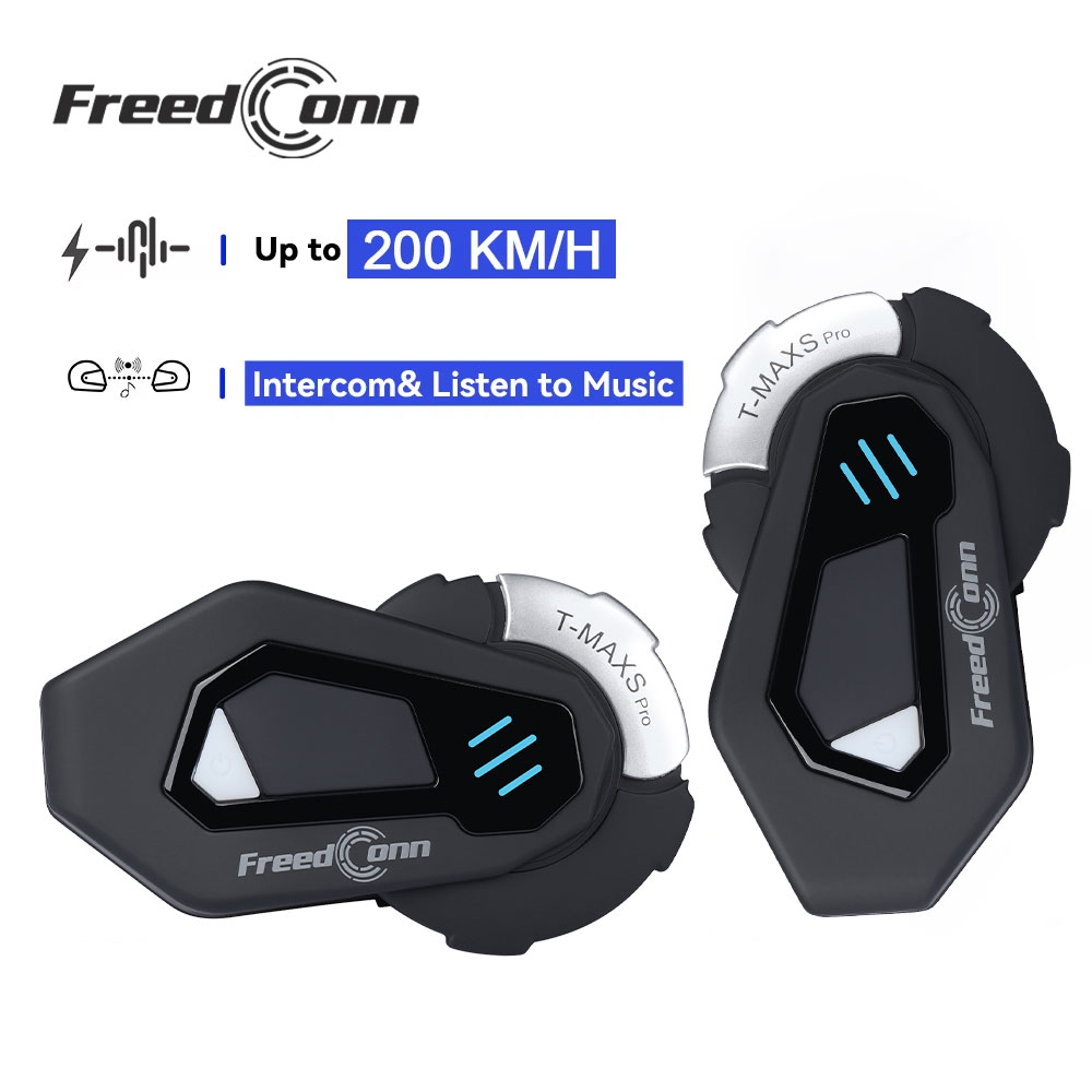 Full Face Motorcycle Helmet With Bluetooth - FreedConn T MAX S PRO Motorrad-Intercom
