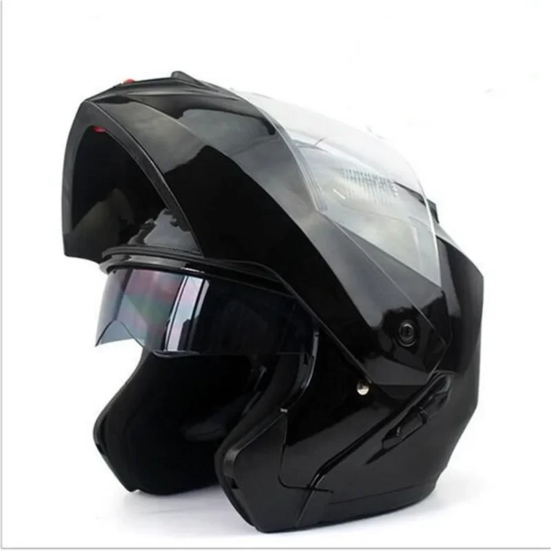 Modular Flip Up Motorcycle Helmet Dot Approved - Neuester modularer Sicherheits-Motorradhelm mit DOT-Zulassung, Doppelobjektiv-Innenvisier,