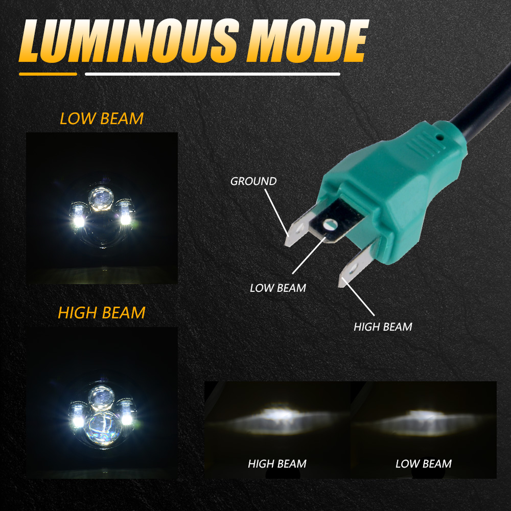 Universeller 7-Zoll-LED-Schein – Universal Motorcycle Led Headlight Projector Bewertung und Preis