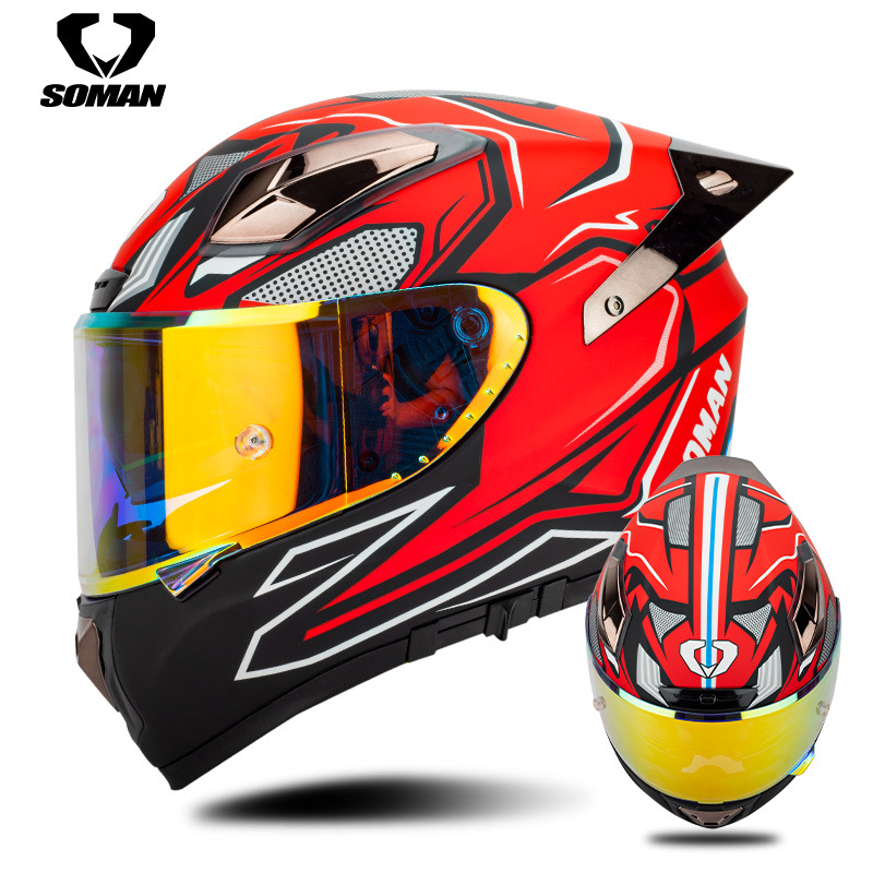 Soman Motorradhelm aus Kohlefa – Carbon Fiber Lightweight Motorcycle Helmet Bewertung und Preis