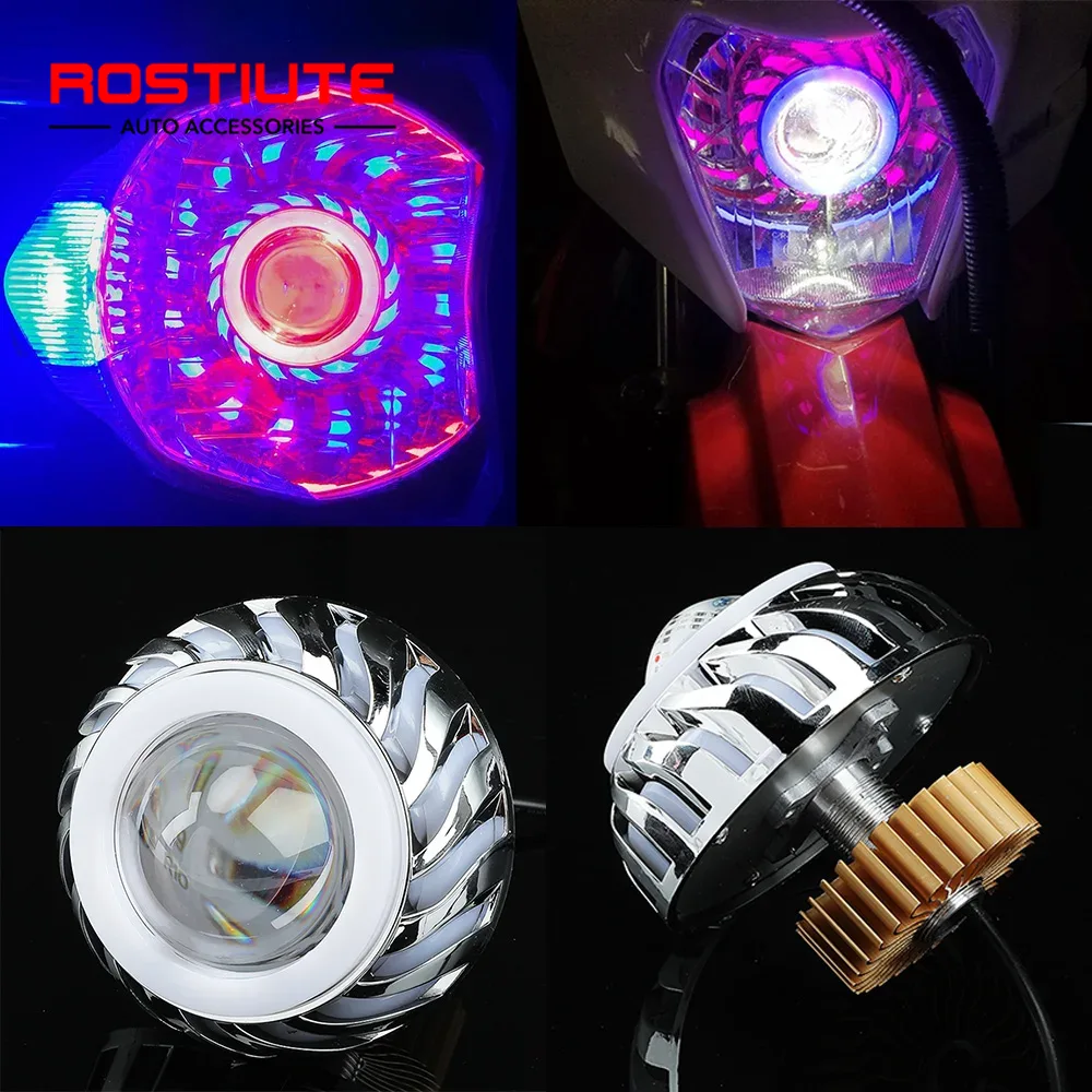 Fern-/Abblendlicht Double Ange – Universal Motorcycle Led Headlight Projector Bewertung und Preis