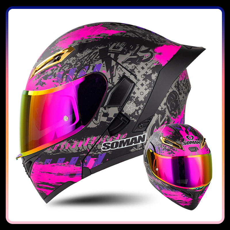 Four Seasons Universal Flip Up – Dual Visor Motorcycle Racing Helmet Bewertung und Preis