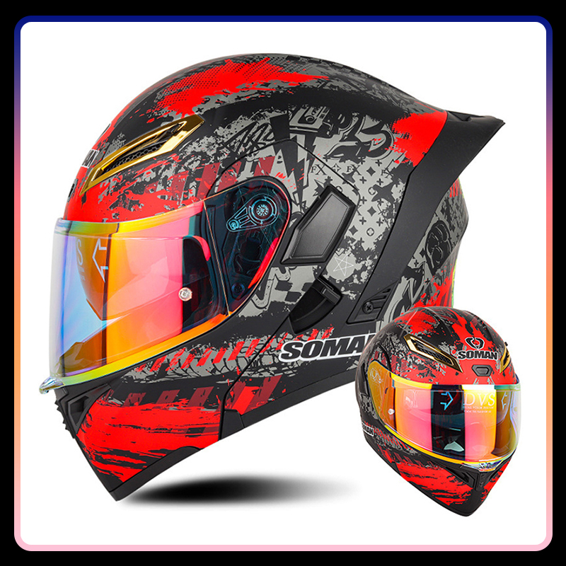 Four Seasons Universal Flip Up – Dual Visor Motorcycle Racing Helmet Bewertung und Preis