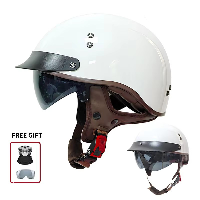Vintage-Halbgesichts-Motorradh – Vintage Open Face Retro Helmet Bewertung und Preis