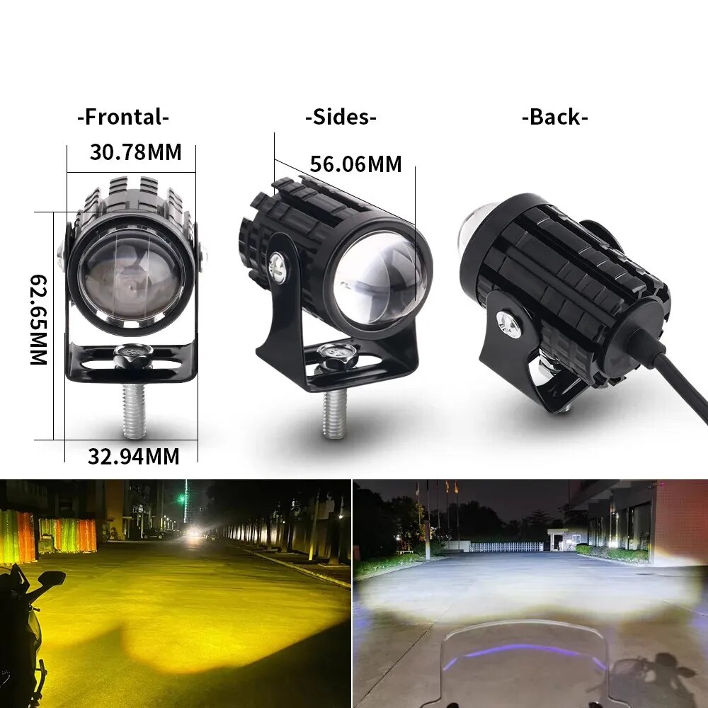 1/2PCS Universal Motorrad LED  – Universal Motorcycle Led Headlight Projector Bewertung und Preis