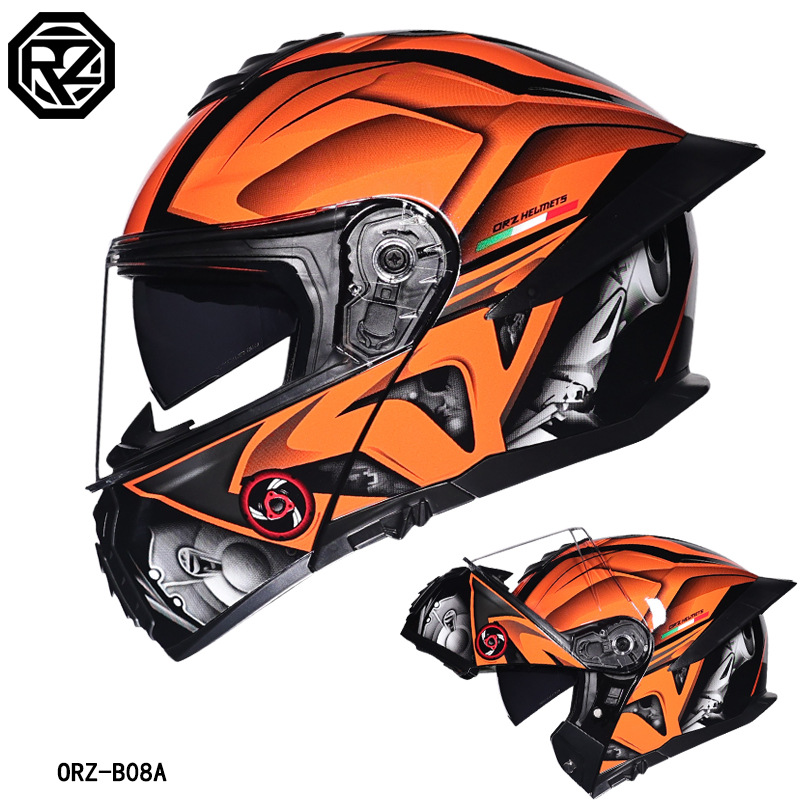 ORZ Motorradhelm mit Doppelvis – Modular Flip Up Motorcycle Helmet Dot Approved Bewertung und Preis