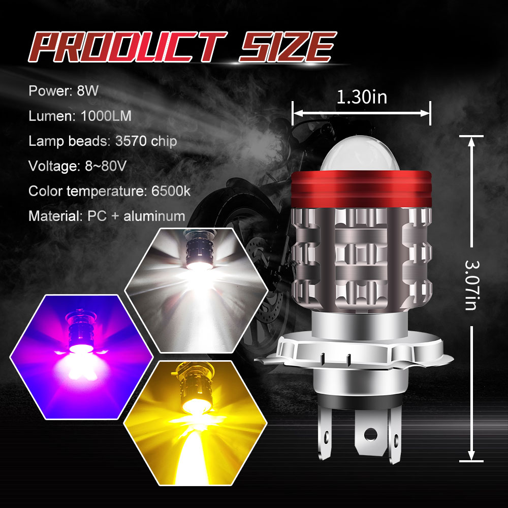 Universal h4 led motorrad sche – Universal Motorcycle Led Headlight Projector Bewertung und Preis