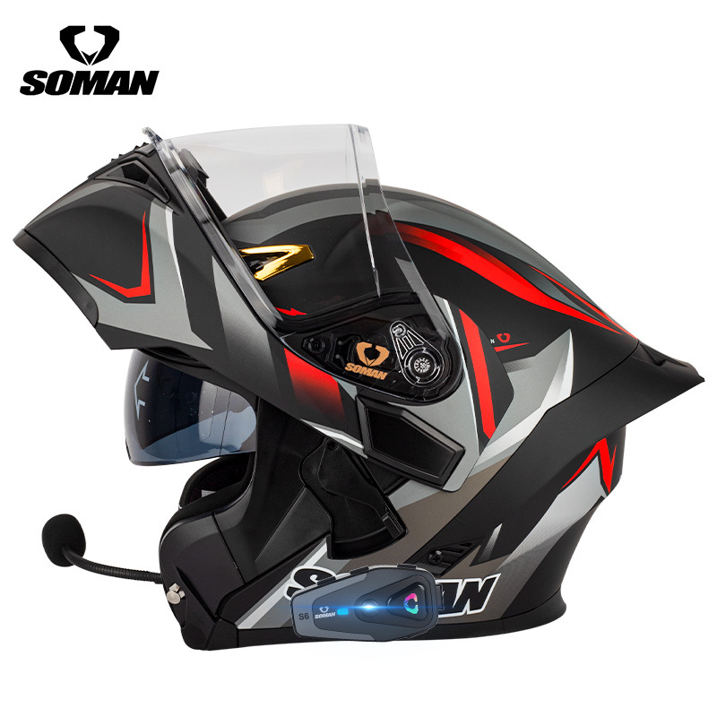 SOMAN Klapphelm Motorradhelm I – Dual Visor Motorcycle Racing Helmet Bewertung und Preis