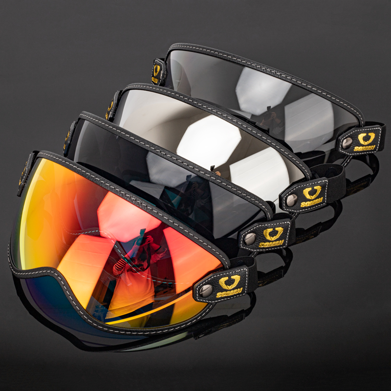 SOMAN Vintage Motorradbrille R – Vintage Open Face Retro Helmet Bewertung und Preis