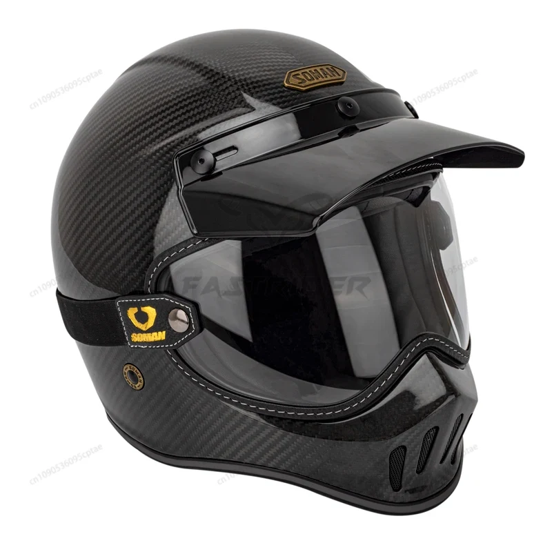 SOMAN Vintage Motorradbrille R – Vintage Open Face Retro Helmet Bewertung und Preis