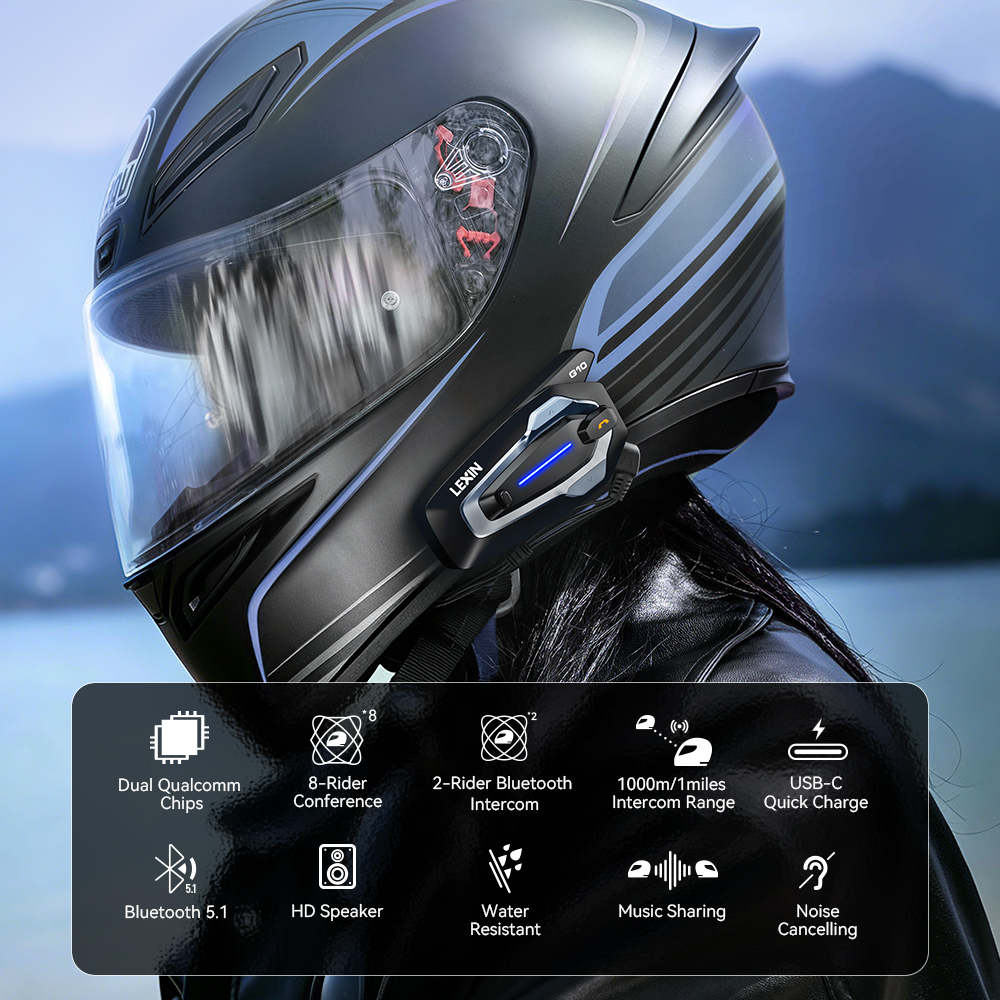 NEW-LEXIN G10 Motorradhelm-Int – Full Face Motorcycle Helmet With Bluetooth Bewertung und Preis