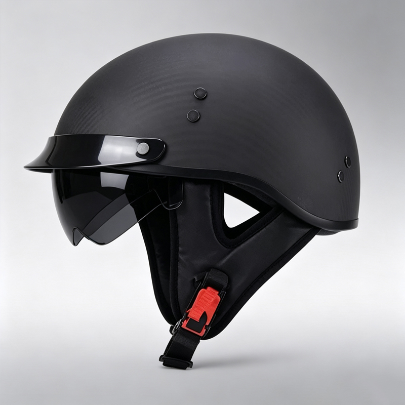 Kohlefaser-Motorrad-Halbschale – Carbon Fiber Lightweight Motorcycle Helmet Bewertung und Preis