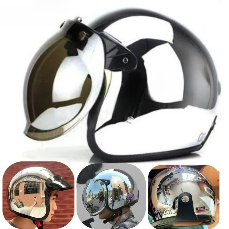 Heißer Einzigartiger Silberbes – Vintage Open Face Retro Helmet Bewertung und Preis